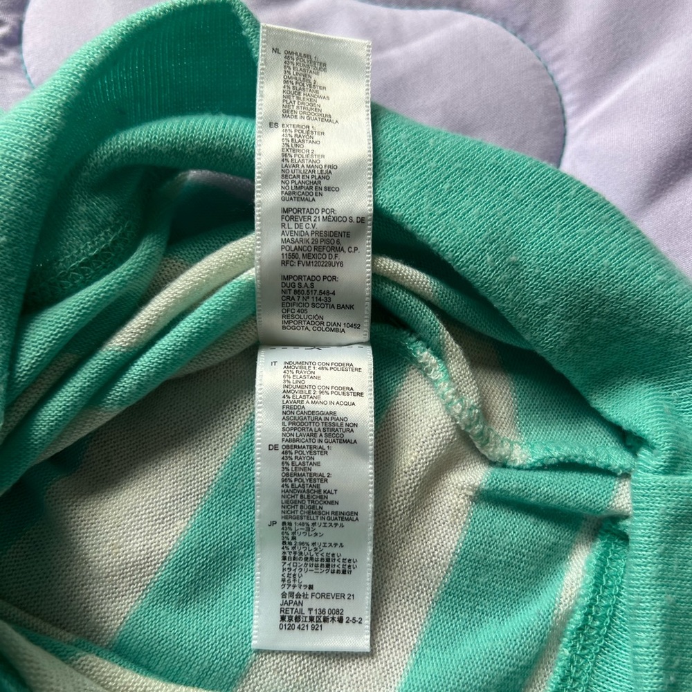 Forever 21 Light Striped 3/4 Sleeve Sweater - Picture 7 of 11